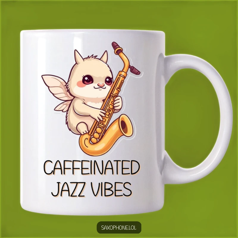 Funny Tiny Wings Sax Mug: Focused Fun for Music Lovers, The Perfect Funny Gift