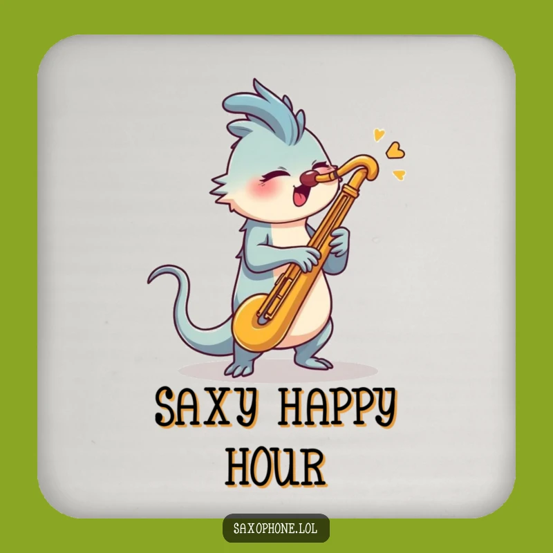 Funny Saxophone Blast Coasters: Protect Surfaces With Musical Power
