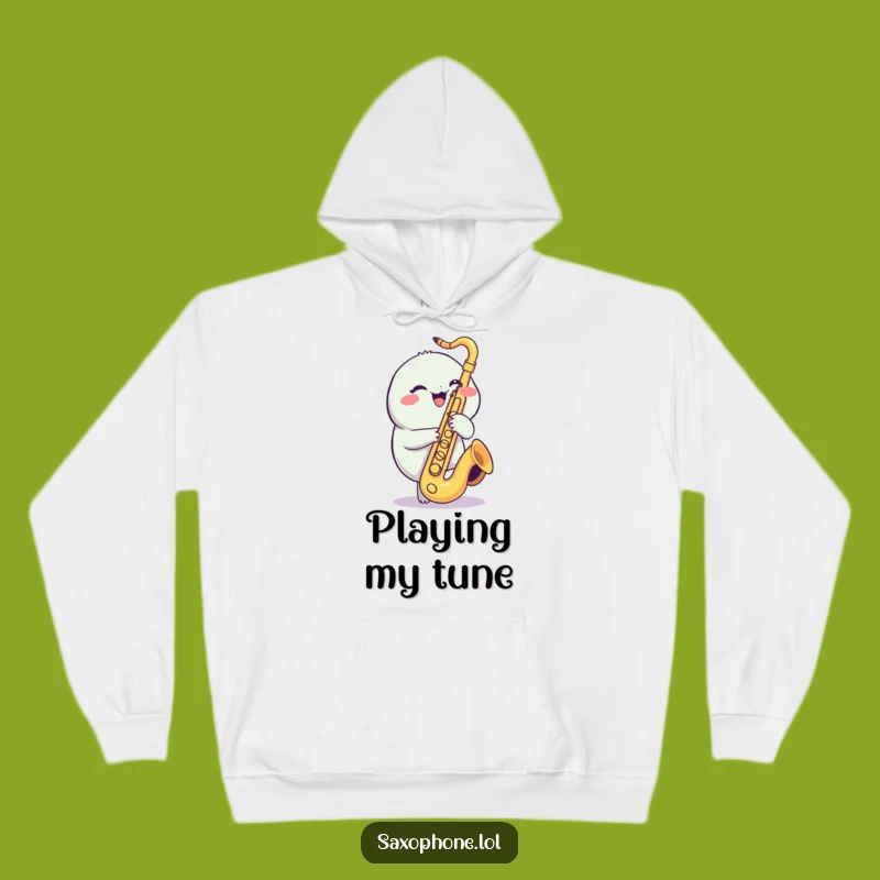 Cozy Funny Saxophone Creature Hoodie: Warmth for Music Lovers